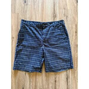 Izod XFG Men’s Blue Plaid Shorts Size 38